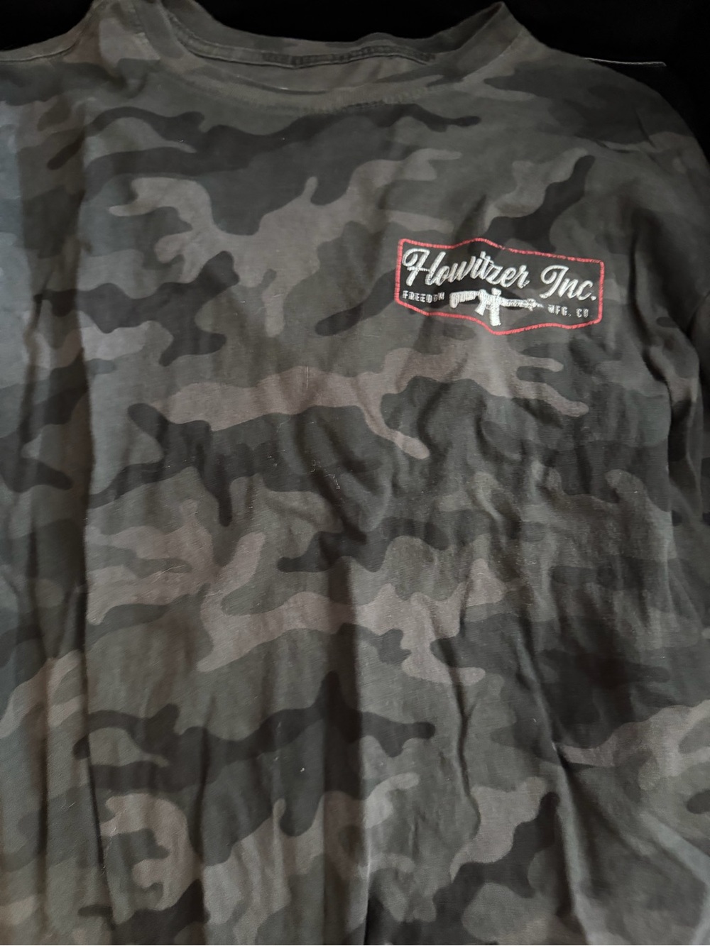 Flowtizer Inc. Men’s Long Sleeve Camo Shirt - Dark Gray